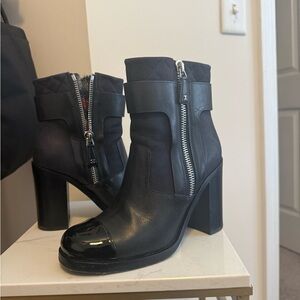 Chanel Leather Ankle Boots